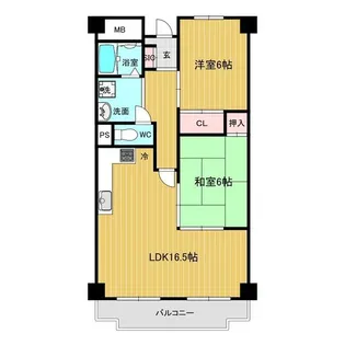 リアライズ八木【6階】の間取り