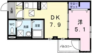 大阪府大阪市住之江区安立4【アパート】の間取り