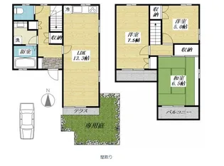 東京都日野市百草【アパート】の間取り