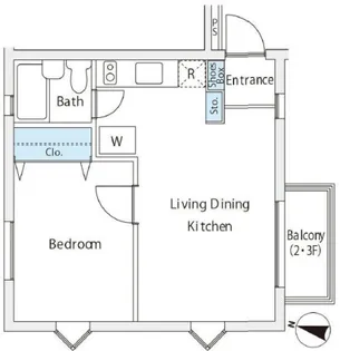 恕庵南麻布【1階】の間取り