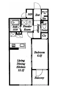 シエロアズール【3階】の間取り