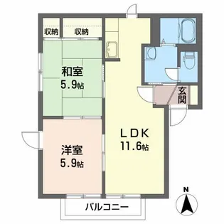 セントレージS I【2階】の間取り