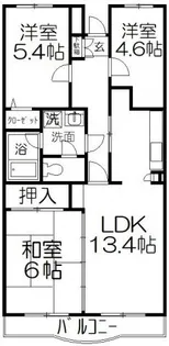 桂樹館【4階】の間取り
