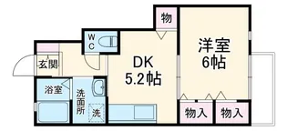 メゾン壬生【1階】の間取り