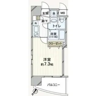 大阪府大阪市福島区吉野5【マンション】の間取り