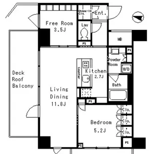 MFPRコート目黒南【5階】の間取り