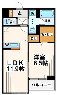 東京都府中市西府町1【アパート】の間取り