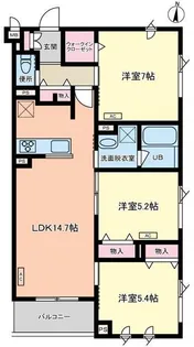 ラテル白鷺【1階】の間取り