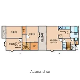 東京都小金井市貫井南町1【一戸建】の間取り