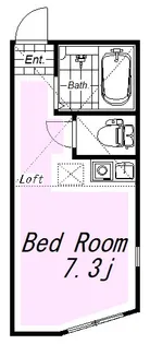 ユナイト横浜カッシーナ【2階】の間取り