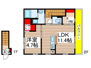 仮)アムール新築計画【2階】の間取り