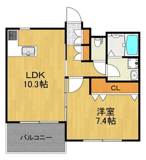 神奈川県横浜市都筑区桜並木【マンション】の間取り