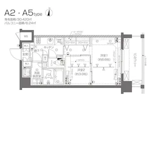 ZOOM新宿西落合【2階】の間取り