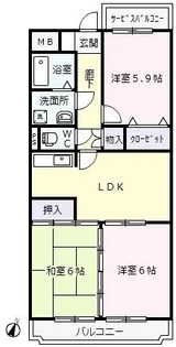 マジェステート【2階】の間取り