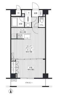 グランハイツ東新宿【4階】の間取り