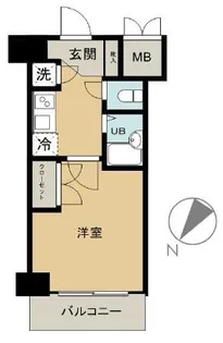 CYNTHIA FOUR D GOTANDA WEST【3階】の間取り