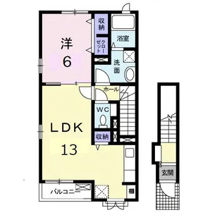 アネシス木太A【2階】の間取り