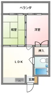 レジデンス松尾【6階】の間取り