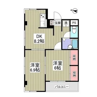 ガーデンフィール豊町【3階】の間取り