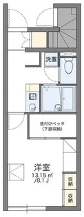 レオパレスプロテクシオン【1階】の間取り