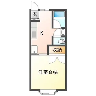 アパルタミエント笹口テルセロ【2階】の間取り