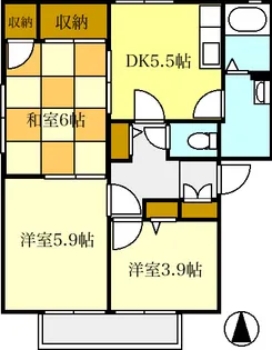 ShaMaison ヴィレッジ・グローリーB【2階】の間取り