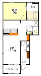 ファミール A・B棟【1階】の間取り