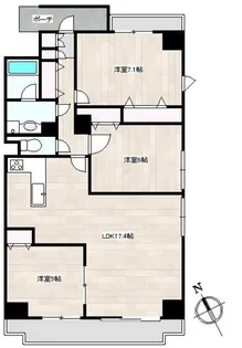 リーラ文京本駒込【8階】の間取り