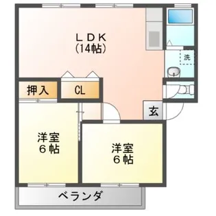 ライゼックス藤ヶ丘【2階】の間取り