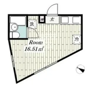 東京都目黒区目黒本町1【マンション】の間取り