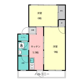 コーポスワン【1階】の間取り