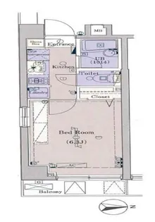 東京都新宿区中井1【マンション】の間取り