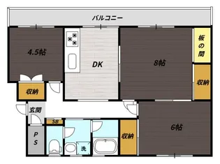 レインボーハウス有秋台西C35棟【1階】の間取り