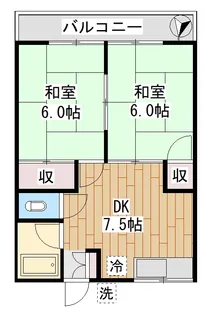 ハイツ久美【1階】の間取り