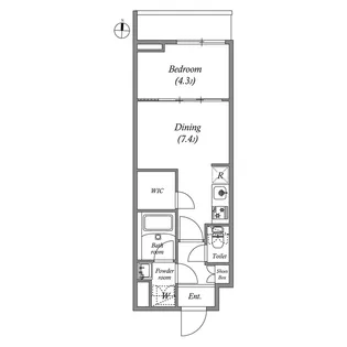 クオリタス大島【3階】の間取り