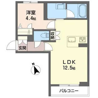 山形県山形市城南町3【アパート】の間取り