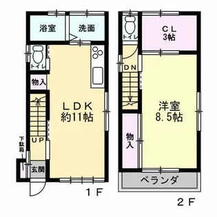 神奈川県横浜市保土ヶ谷区上菅田町【一戸建】の間取り
