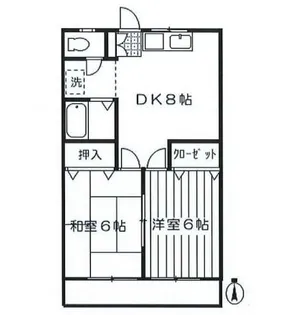 レークヒル原田【2階】の間取り