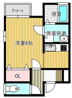 チェリーハイツ【1階】の間取り