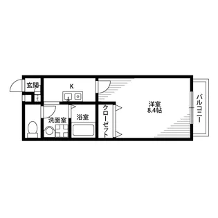 アムール 末成【2階】の間取り