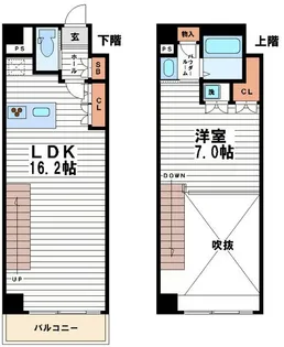 KDXレジデンス本町橋【5階】の間取り