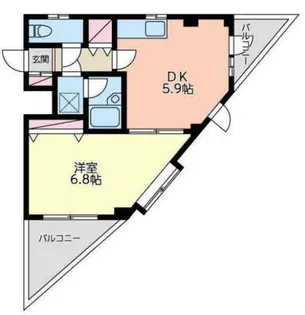 スカイプラザ【3階】の間取り