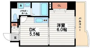 メゾン・デ・ノムラ東心斎橋【9階】の間取り