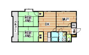 フォーサイトフォワイエ片野R【4階】の間取り