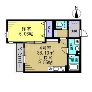 セミカ葛城II【3階】の間取り