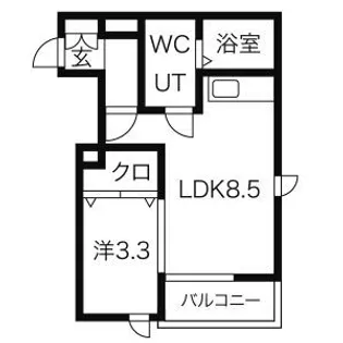 メリディアン迫弐番館【2階】の間取り