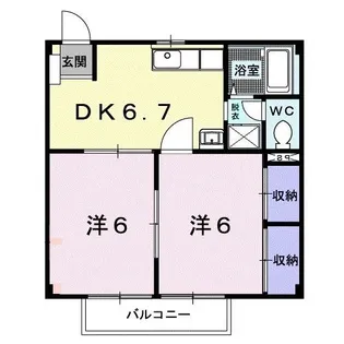 ミューズ松本V【2階】の間取り
