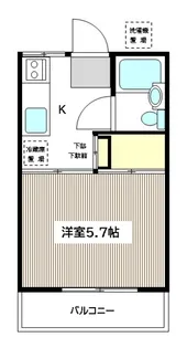 ハウスさつき【2階】の間取り