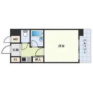 ピュアドームフローリオ博多【9階】の間取り