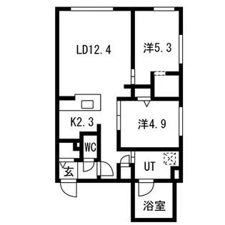 Lien南郷13【2階】の間取り